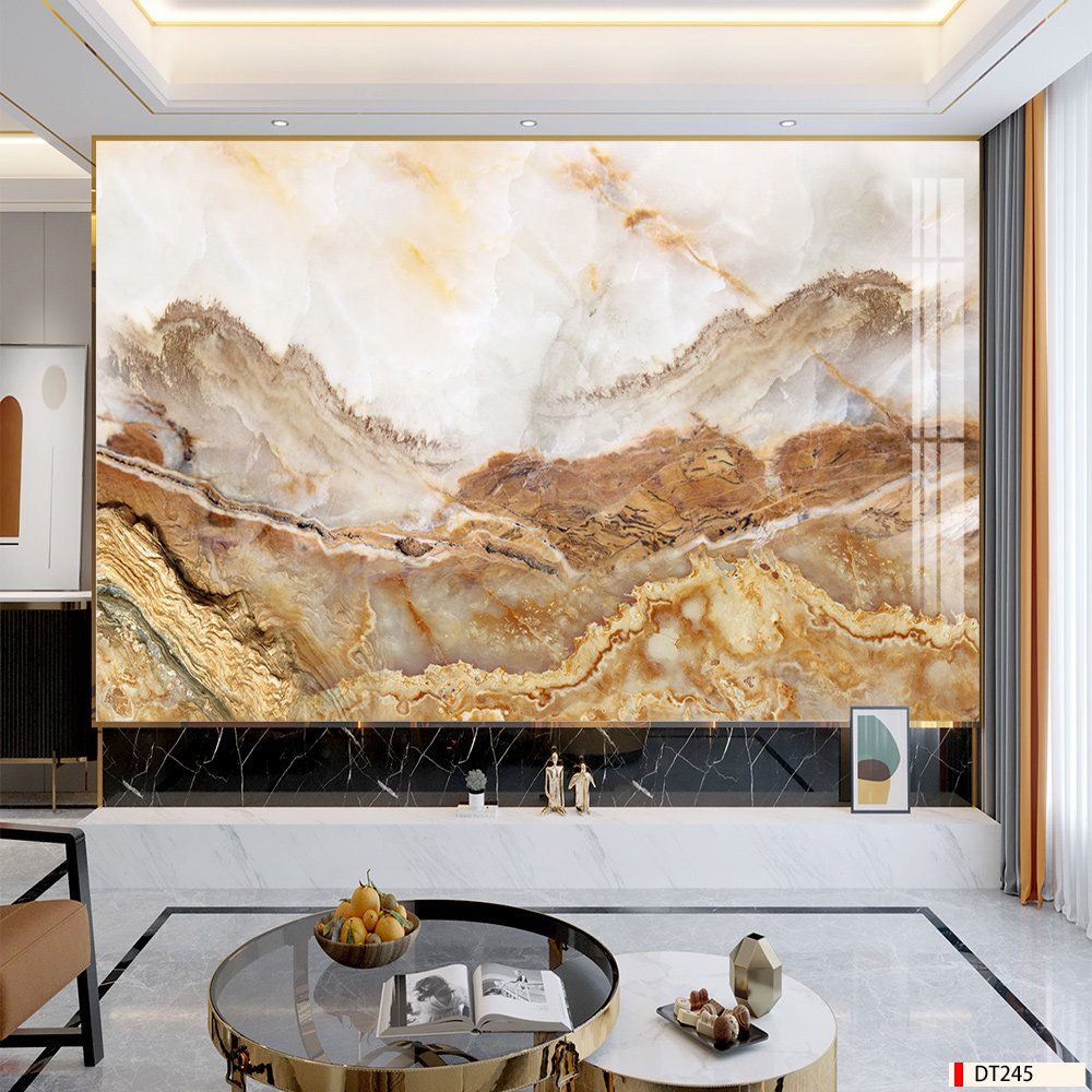 BST122 - TRANH PVC ỐP TƯỜNG - PHÒNG KHÁCH VÁCH TIVI - TRANH VÂN ĐÁ PHONG CẢNH - KHỔ LỚN