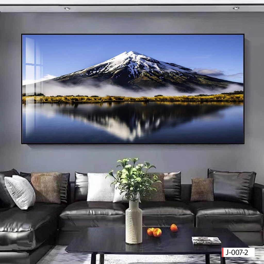 BST124 TRANH TREO PHÒNG KHÁCH - TRANH PHONG CẢNH THIÊN NHIÊN SÔNG - NÚI - SUỐI I KHỔ LỚN