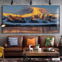 BST124 TRANH TREO PHÒNG KHÁCH - TRANH PHONG CẢNH THIÊN NHIÊN SÔNG - NÚI - SUỐI I KHỔ LỚN