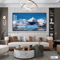 BST124 TRANH TREO PHÒNG KHÁCH - TRANH PHONG CẢNH THIÊN NHIÊN SÔNG - NÚI - SUỐI I KHỔ LỚN