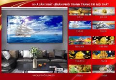 BST127 - TRANH TREO TƯỜNG KHUNG HỢP KIM TITAN - TRANG TRÍ PHÒNG KHÁCH, SAU SOFA - CHỦ ĐỀ THUẬN BUỒM XUÔI GIÓ