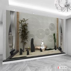 BST132 - TRANH DÁN TƯỜNG 3D - HÀNH LANG, LỐI ĐI, NHÀ HÀNG, CAFE - TRANH TIỂU CẢNH - KHỔ LỚN