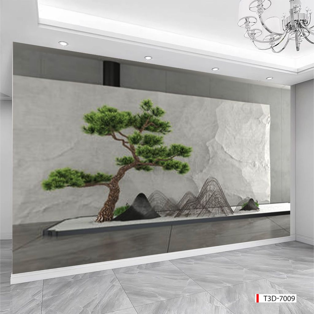BST132 - TRANH DÁN TƯỜNG 3D - HÀNH LANG, LỐI ĐI, NHÀ HÀNG, CAFE - TRANH TIỂU CẢNH - KHỔ LỚN