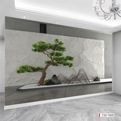 BST132 - TRANH DÁN TƯỜNG 3D - HÀNH LANG, LỐI ĐI, NHÀ HÀNG, CAFE - TRANH TIỂU CẢNH - KHỔ LỚN