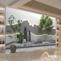 BST132 - TRANH DÁN TƯỜNG 3D - HÀNH LANG, LỐI ĐI, NHÀ HÀNG, CAFE - TRANH TIỂU CẢNH - KHỔ LỚN