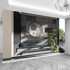 BST132 - TRANH DÁN TƯỜNG 3D - HÀNH LANG, LỐI ĐI, NHÀ HÀNG, CAFE - TRANH TIỂU CẢNH - KHỔ LỚN