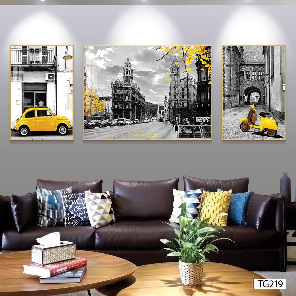 BST133 - TRANH TREO TƯỜNG - TRANH PHONG CẢNH KIẾN TRÚC CHÂU ÂU - KHỔ A.B.A ĐỨNG