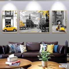 BST133 - TRANH TREO TƯỜNG - TRANH PHONG CẢNH KIẾN TRÚC CHÂU ÂU - KHỔ A.B.A ĐỨNG