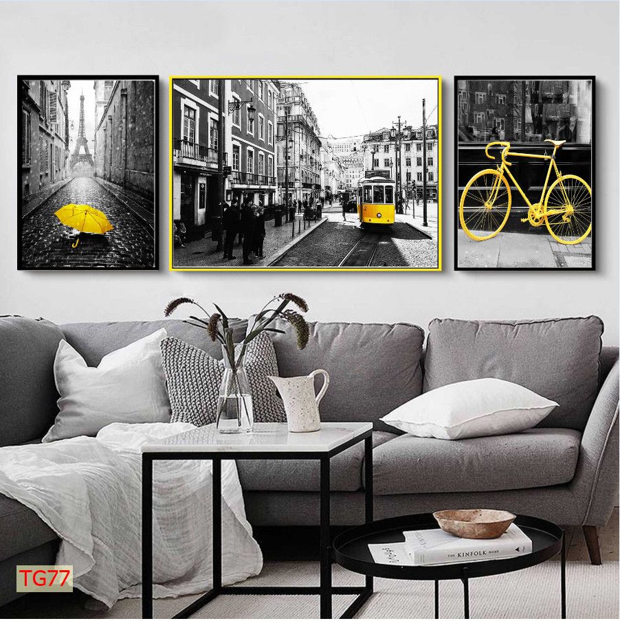 BST133 - TRANH TREO TƯỜNG - TRANH PHONG CẢNH KIẾN TRÚC CHÂU ÂU - KHỔ A.B.A ĐỨNG