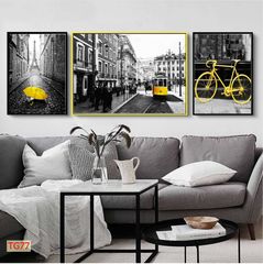 BST133 - TRANH TREO TƯỜNG - TRANH PHONG CẢNH KIẾN TRÚC CHÂU ÂU - KHỔ A.B.A ĐỨNG