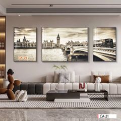 BST133 - TRANH TREO TƯỜNG - TRANH PHONG CẢNH KIẾN TRÚC CHÂU ÂU - KHỔ A.B.A ĐỨNG