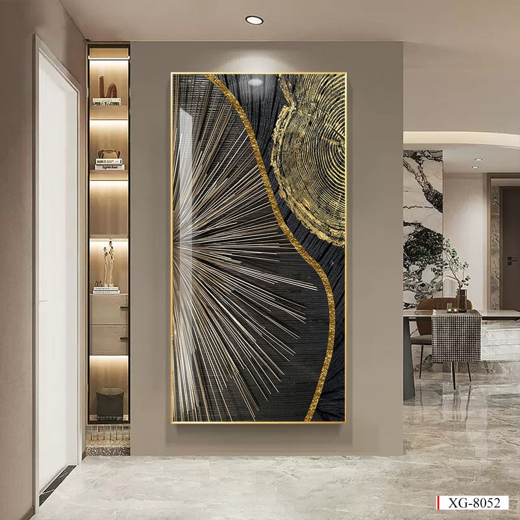 BST136 - TRANH TREO TƯỜNG - PHÒNG KHÁCH, SAU SOFA - CHỦ ĐỀ HIỆN ĐẠI TRỪU TƯỢNG - GHÉP ĐƠN