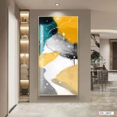 BST136 - TRANH TREO TƯỜNG - PHÒNG KHÁCH, SAU SOFA - CHỦ ĐỀ HIỆN ĐẠI TRỪU TƯỢNG - GHÉP ĐƠN