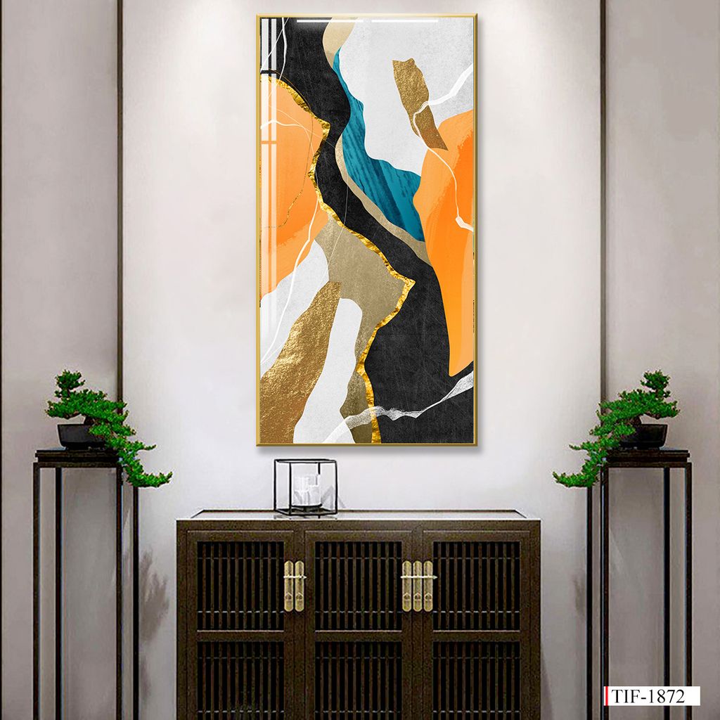 BST136 - TRANH TREO TƯỜNG - PHÒNG KHÁCH, SAU SOFA - CHỦ ĐỀ HIỆN ĐẠI TRỪU TƯỢNG - GHÉP ĐƠN