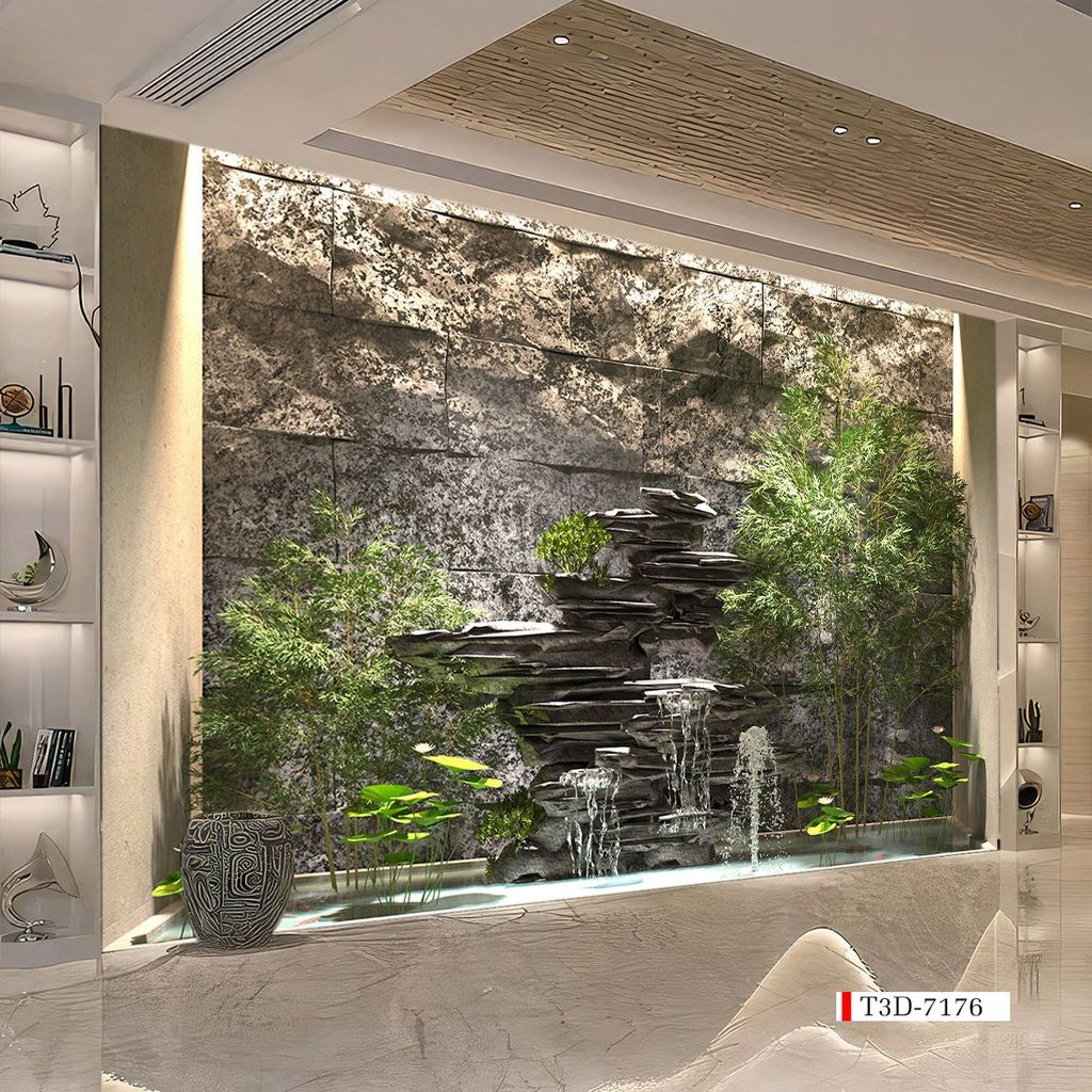 BST138 - TRANH DÁN TƯỜNG 3D - HÀNH LANG, LỐI ĐI - TRANH TIỂU CẢNH - KHỔ LỚN