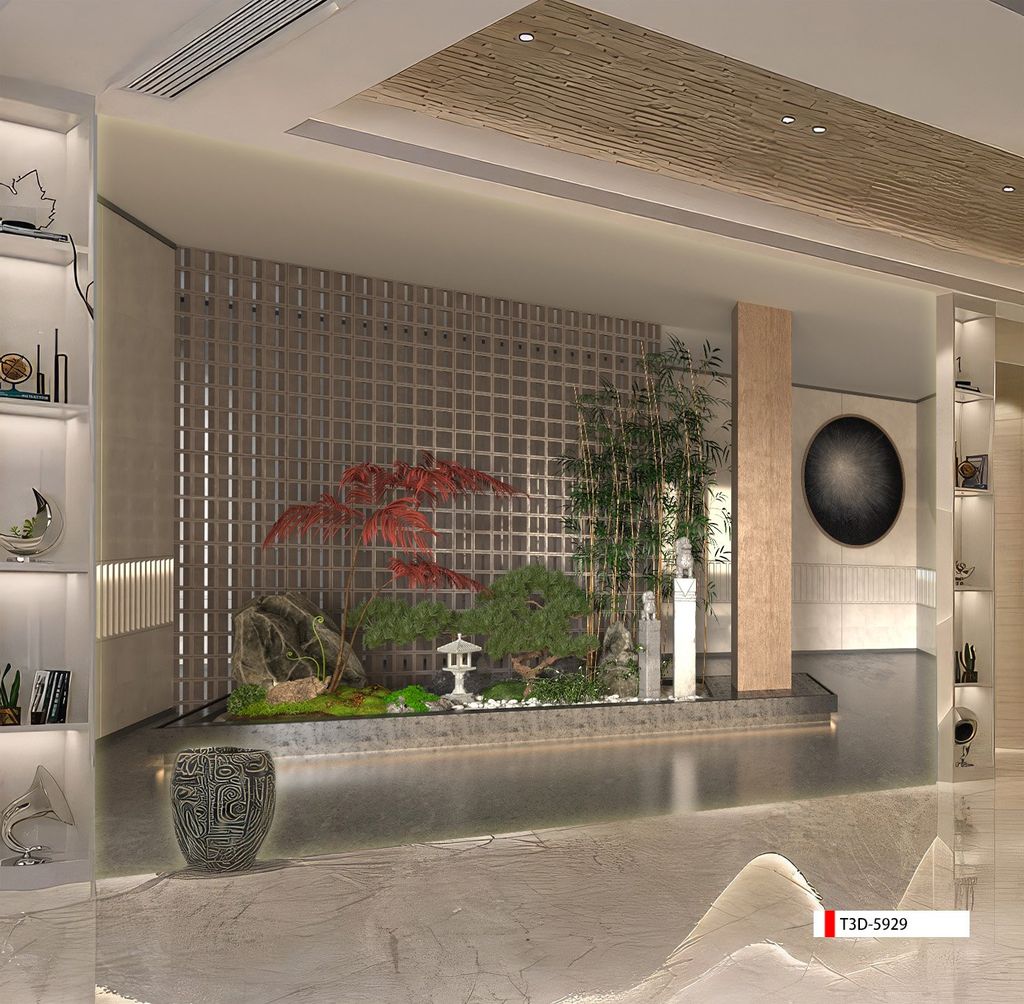 BST138 - TRANH DÁN TƯỜNG 3D - HÀNH LANG, LỐI ĐI - TRANH TIỂU CẢNH - KHỔ LỚN