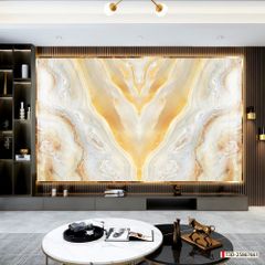 BST134 - TRANH PVC ỐP TƯỜNG - TRANG TRÍ PHÒNG KHÁCH, SAU SOFA, LỄ TÂN - TRANH VÂN ĐÁ ĐỐI XỨNG - KHỔ LỚN