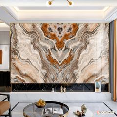 BST134 - TRANH PVC ỐP TƯỜNG - TRANG TRÍ PHÒNG KHÁCH, SAU SOFA, LỄ TÂN - TRANH VÂN ĐÁ ĐỐI XỨNG - KHỔ LỚN