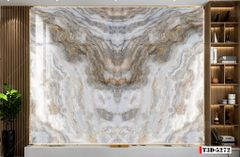 BST134 - TRANH PVC ỐP TƯỜNG - TRANG TRÍ PHÒNG KHÁCH, SAU SOFA, LỄ TÂN - TRANH VÂN ĐÁ ĐỐI XỨNG - KHỔ LỚN