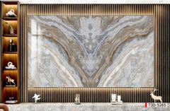 BST134 - TRANH PVC ỐP TƯỜNG - TRANG TRÍ PHÒNG KHÁCH, SAU SOFA, LỄ TÂN - TRANH VÂN ĐÁ ĐỐI XỨNG - KHỔ LỚN