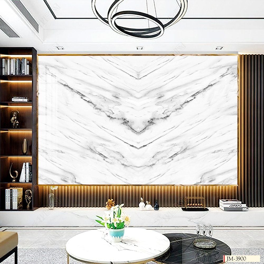 BST146 - TRANH PVC ỐP TƯỜNG - TRANG TRÍ PHÒNG KHÁCH, SAU SOFA, LỄ TÂN - TRANH VÂN ĐÁ ĐỐI XỨNG - KHỔ LỚN