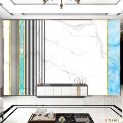 BST147 - TRANH DÁN TƯỜNG 3D - PHÒNG KHÁCH - PHONG CÁCH HIỆN ĐẠI - KHỔ LỚN
