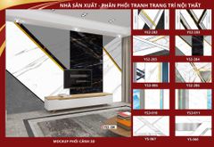 BST147 - TRANH DÁN TƯỜNG 3D - PHÒNG KHÁCH - PHONG CÁCH HIỆN ĐẠI - KHỔ LỚN
