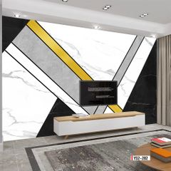 BST147 - TRANH DÁN TƯỜNG 3D - PHÒNG KHÁCH - PHONG CÁCH HIỆN ĐẠI - KHỔ LỚN