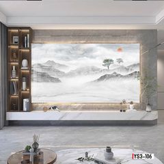 BST149 - TRANH PVC ỐP TƯỜNG - PHÒNG KHÁCH VÁCH TIVI - TRANH VÂN ĐÁ PHONG CẢNH - KHỔ LỚN