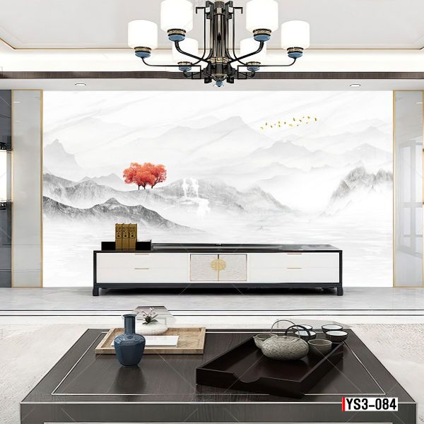TRANH PVC ỐP TƯỜNG - PHÒNG KHÁCH VÁCH TIVI - TRANH VÂN ĐÁ PHONG CẢNH - KHỔ LỚN - MÃ: ys3-084