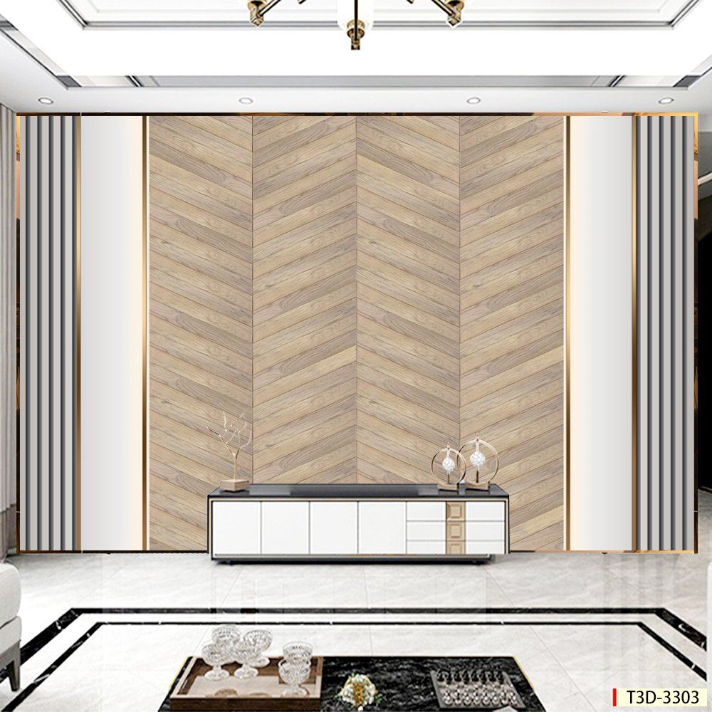 BST150 - TRANH DÁN TƯỜNG 3D - PHÒNG KHÁCH - PHONG CÁCH HIỆN ĐẠI - KHỔ LỚN