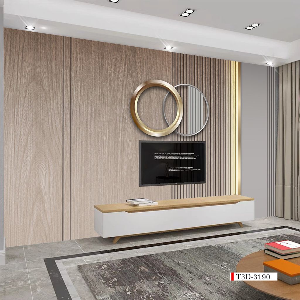 BST150 - TRANH DÁN TƯỜNG 3D - PHÒNG KHÁCH - PHONG CÁCH HIỆN ĐẠI - KHỔ LỚN