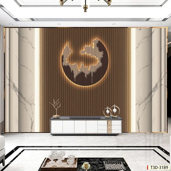 TRANH DÁN TƯỜNG 3D - PHÒNG NGỦ - PHONG CÁCH HIỆN ĐẠI - KHỔ LỚN - MÃ: T3D-3189