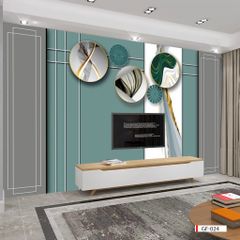 BST150 - TRANH DÁN TƯỜNG 3D - PHÒNG KHÁCH - PHONG CÁCH HIỆN ĐẠI - KHỔ LỚN