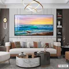 BST151 - TRANH TREO TƯỜNG - TRANH PHONG CẢNH BIỂN CẢ- KHỔ LỚN - TRANH PHÒNG KHÁCH - 2024