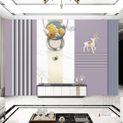 TRANH DÁN TƯỜNG 3D - PHÒNG KHÁCH - PHONG CÁCH HIỆN ĐẠI - KHỔ LỚN- MÃ: ys3-025