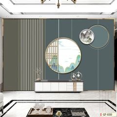 TRANH DÁN TƯỜNG 3D - PHÒNG KHÁCH - PHONG CÁCH HIỆN ĐẠI - KHỔ LỚN- MÃ: GF-030