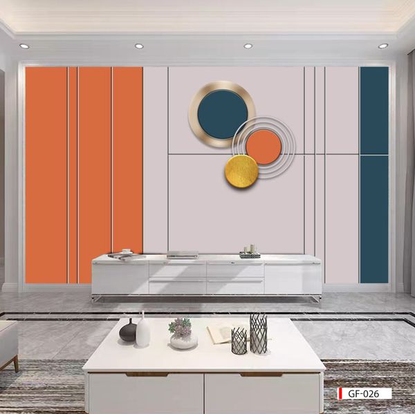 TRANH DÁN TƯỜNG 3D - PHÒNG KHÁCH - PHONG CÁCH HIỆN ĐẠI - KHỔ LỚN- MÃ: GF-026
