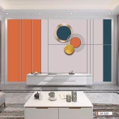 TRANH DÁN TƯỜNG 3D - PHÒNG KHÁCH - PHONG CÁCH HIỆN ĐẠI - KHỔ LỚN- MÃ: GF-026