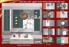 BST153 - TRANH DÁN TƯỜNG 3D - PHÒNG KHÁCH - PHONG CÁCH HIỆN ĐẠI - KHỔ LỚN