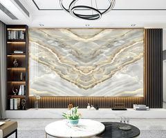 TẤM PVC ỐP TƯỜNG - TRANG TRÍ PHÒNG KHÁCH, SAU SOFA, LỄ TÂN - VÂN ĐÁ ĐỐI XỨNG - KHỔ LỚN - MÃ: T3D-25867630