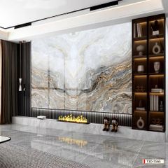 BST158 - TẤM PVC ỐP TƯỜNG - TRANG TRÍ PHÒNG KHÁCH, SAU SOFA, LỄ TÂN - VÂN ĐÁ ĐỐI XỨNG - KHỔ LỚN