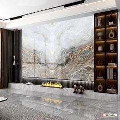 TẤM PVC ỐP TƯỜNG - TRANG TRÍ PHÒNG KHÁCH, SAU SOFA, LỄ TÂN - VÂN ĐÁ ĐỐI XỨNG - KHỔ LỚN - MÃ: T3D-5566