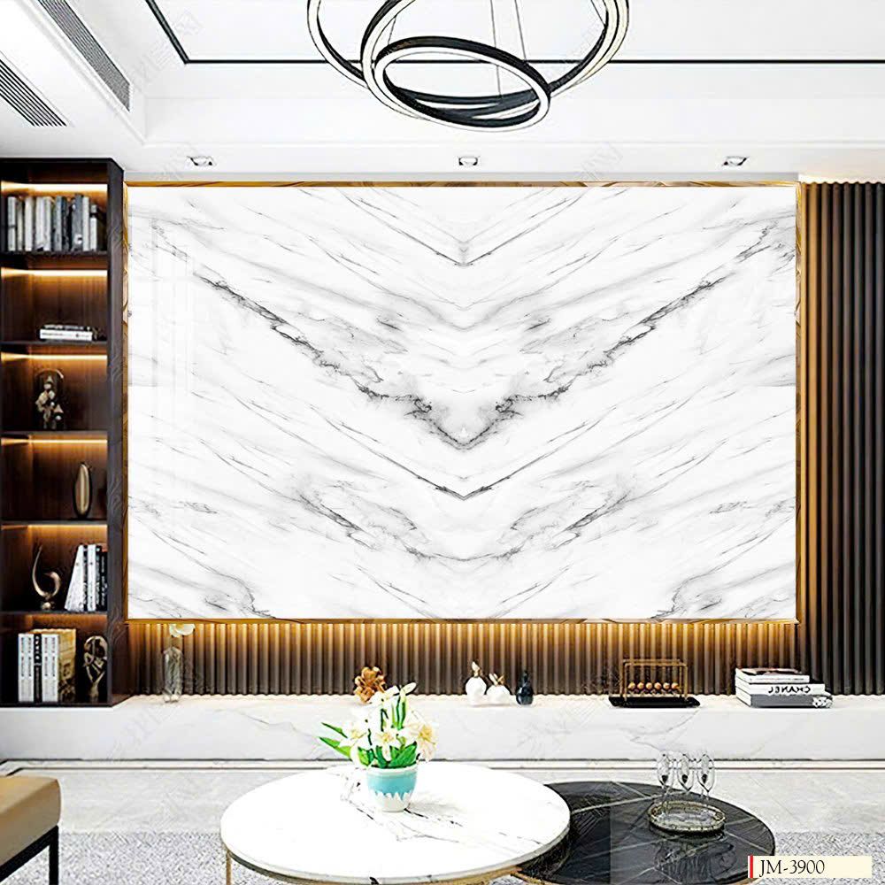 BST146 - TẤM PVC ỐP TƯỜNG - TRANG TRÍ PHÒNG KHÁCH, SAU SOFA, LỄ TÂN - TRANH VÂN ĐÁ ĐỐI XỨNG - KHỔ LỚN