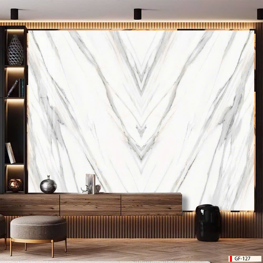 BST146 - TẤM PVC ỐP TƯỜNG - TRANG TRÍ PHÒNG KHÁCH, SAU SOFA, LỄ TÂN - TRANH VÂN ĐÁ ĐỐI XỨNG - KHỔ LỚN