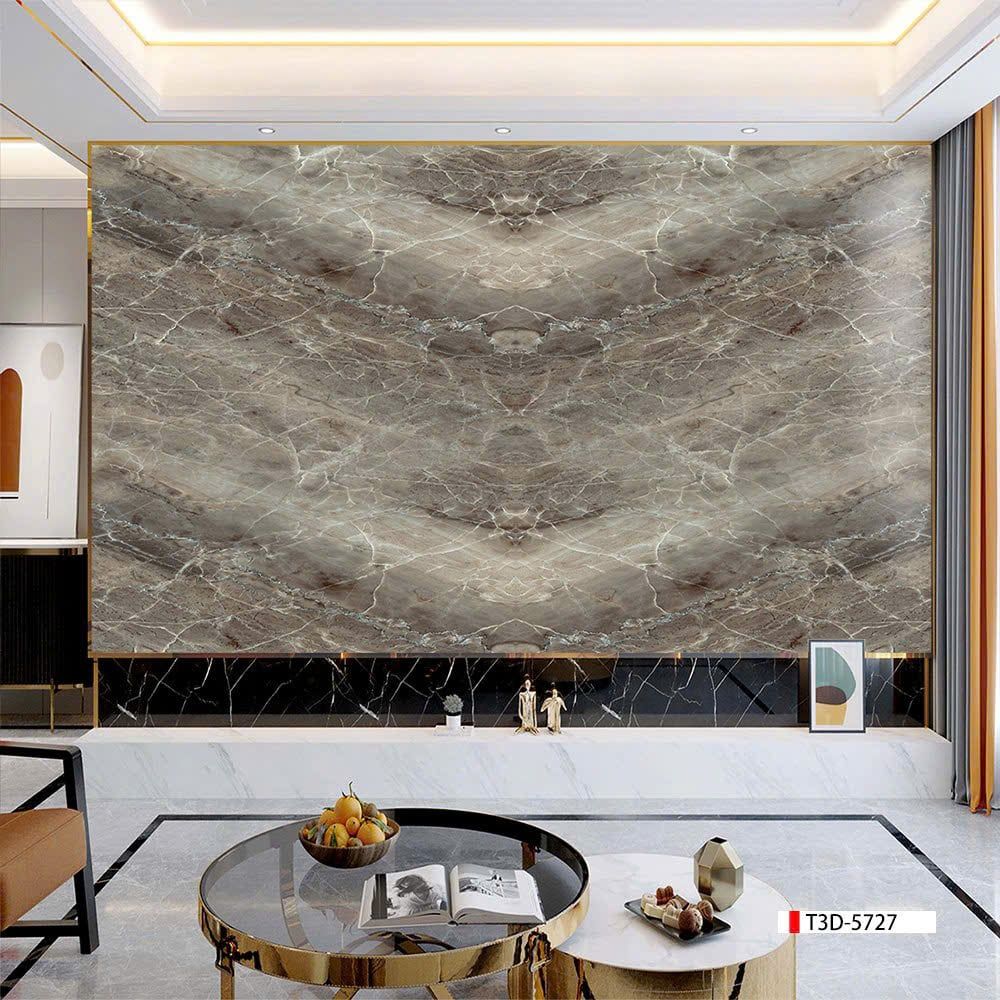 BST146 - TẤM PVC ỐP TƯỜNG - TRANG TRÍ PHÒNG KHÁCH, SAU SOFA, LỄ TÂN - TRANH VÂN ĐÁ ĐỐI XỨNG - KHỔ LỚN