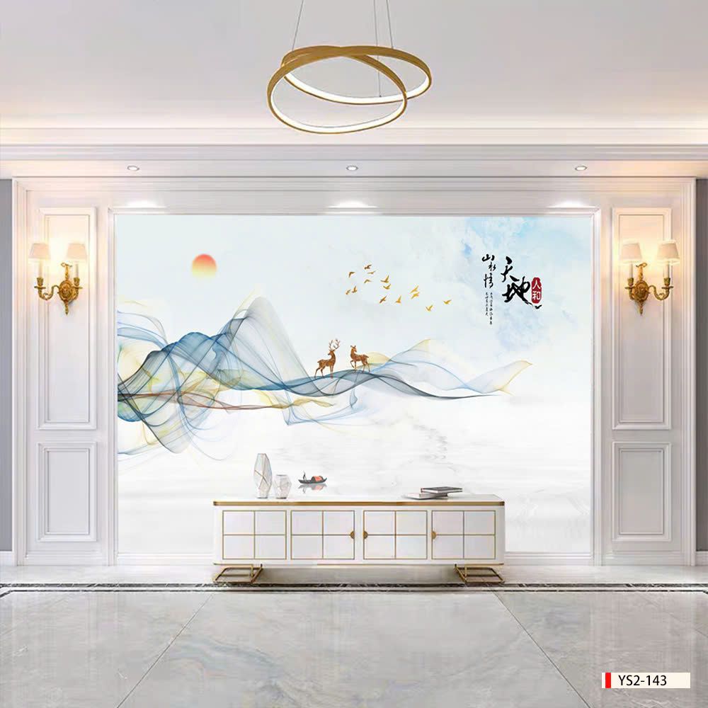 BST163 - TẤM ỐP VÂN ĐÁ HIỆN ĐẠI KẾT HỢP - VÁCH TIVI, PHÒNG KHÁCH