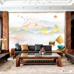 BST163 - TẤM ỐP VÂN ĐÁ HIỆN ĐẠI KẾT HỢP - VÁCH TIVI, PHÒNG KHÁCH