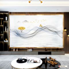 BST163 - TẤM ỐP VÂN ĐÁ HIỆN ĐẠI KẾT HỢP - VÁCH TIVI, PHÒNG KHÁCH