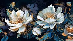 218 - TRANH TREO TƯỜNG PHÒNG KHÁCH HIỆN ĐẠI SANG TRỌNG -TRANH HOA, BÌNH HOA 3D | T3D-11040